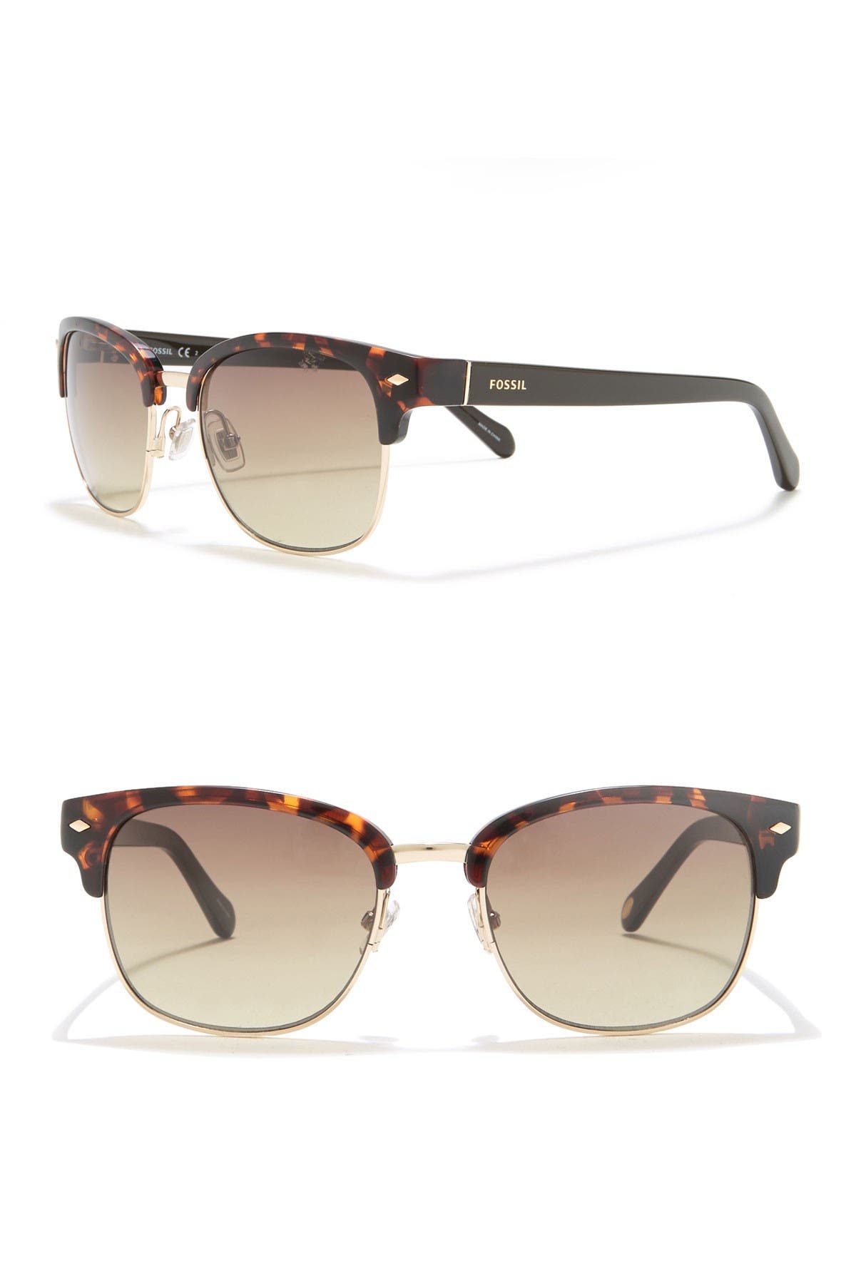 Fossil | 53mm Clubmaster Sunglasses 