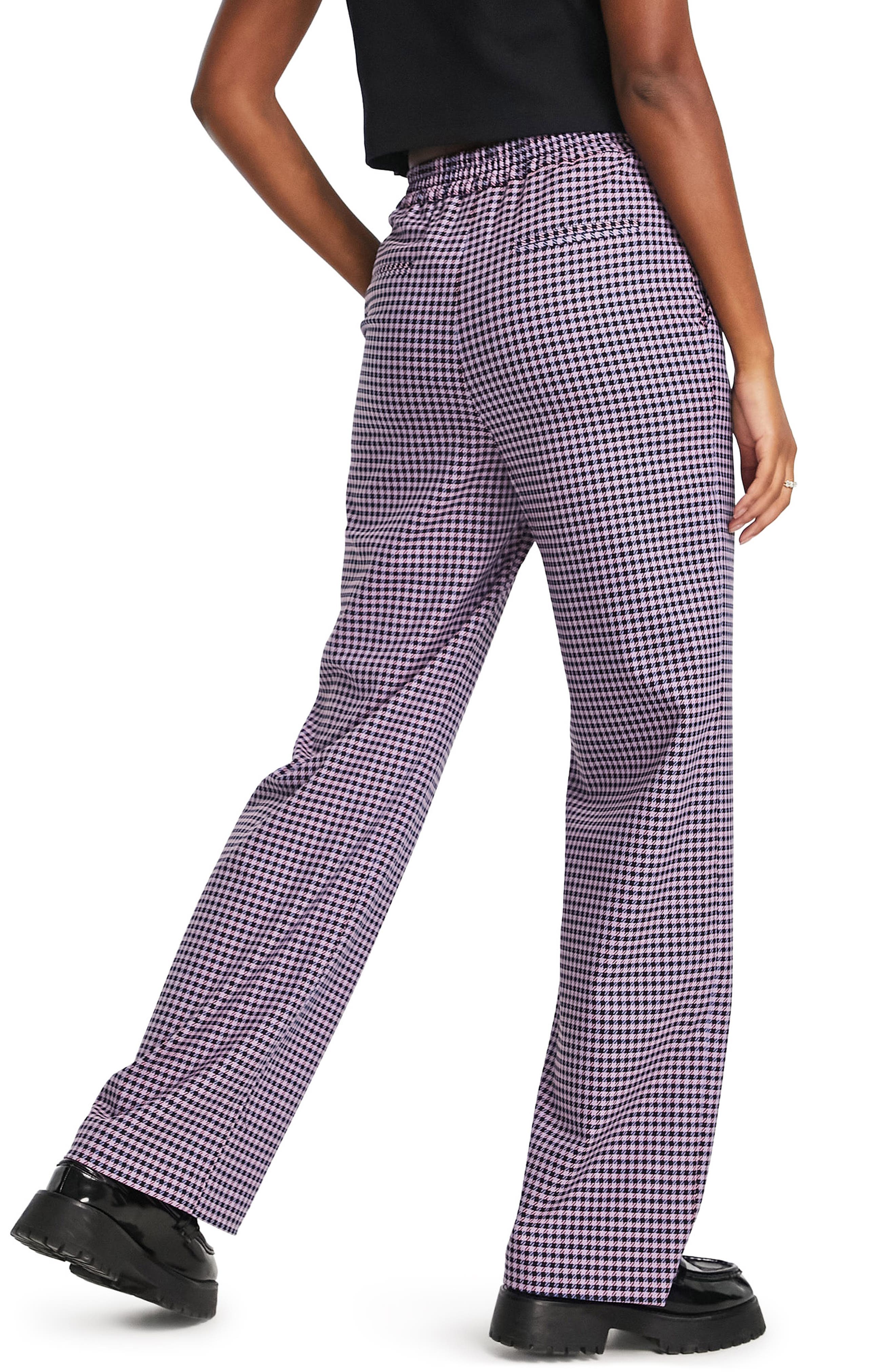 Topshop Women's Menzy Check Trousers 