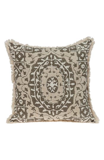 Parkland Collection Abu Cotton Throw Pillow In Beige