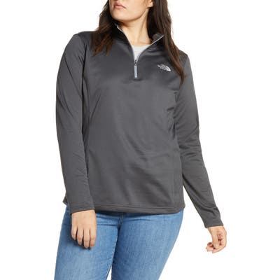 The North Face Tech Mezzaluna Water Repellent Quarter Zip Jacket, Grey