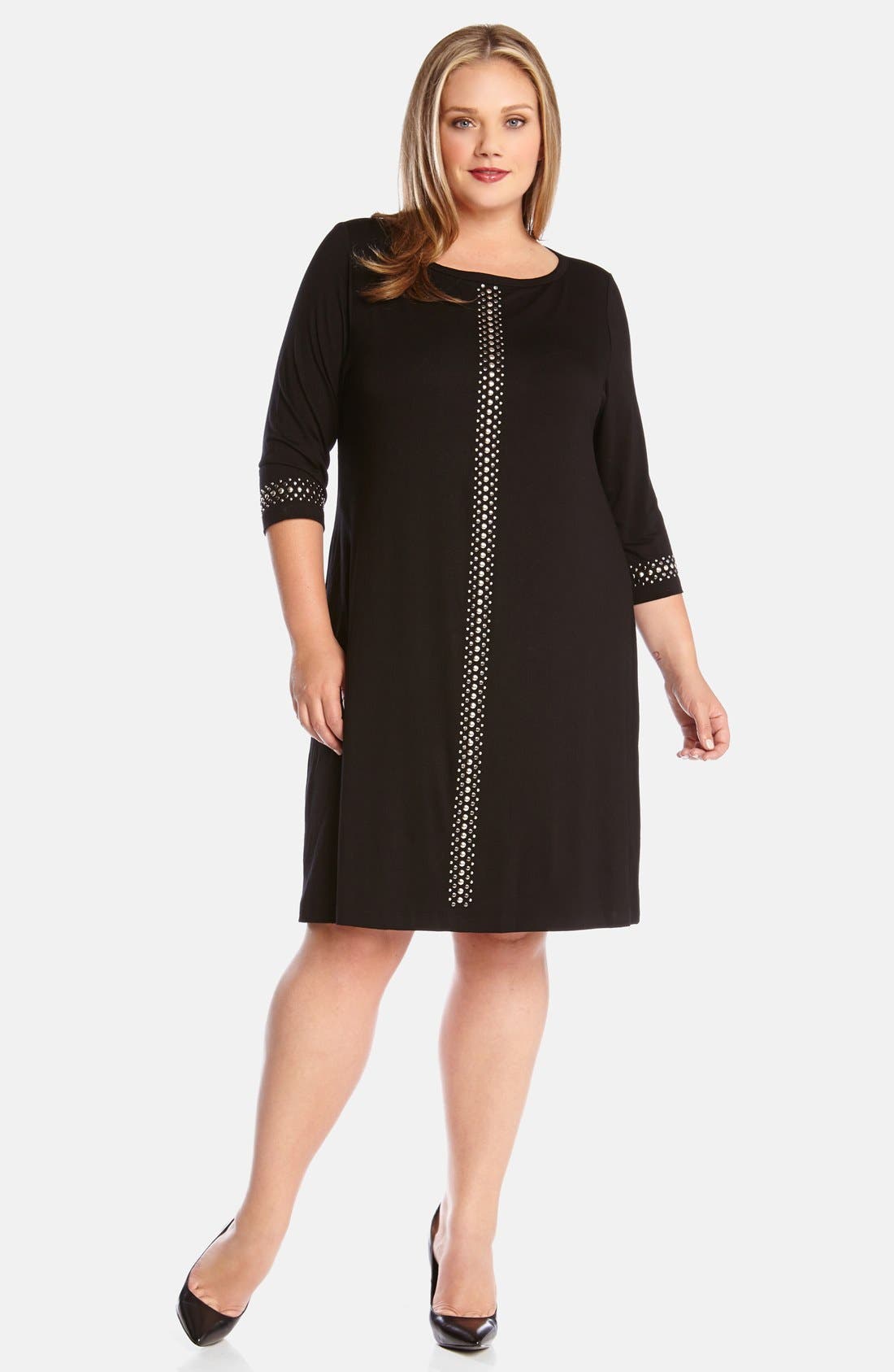 Karen Kane Studded Jersey Sheath Dress (Plus Size) Nordstrom