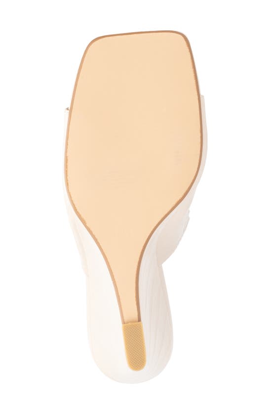 Fashion To Figure Women's Raina Wide Width Heels Mule In Bone