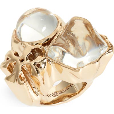 Tory Burch Kira Crystal Statement Ring