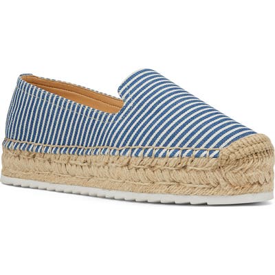 Nine West Lucy Platform Espadrille- Blue