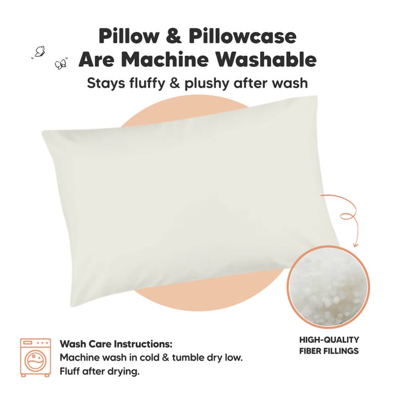 Shop Keababies Jumbo Toddler Pillow With Pillowcase In Pearl Gray