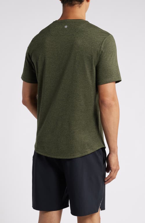 Shop Zella Restore Soft Performance T-shirt In Olive Night