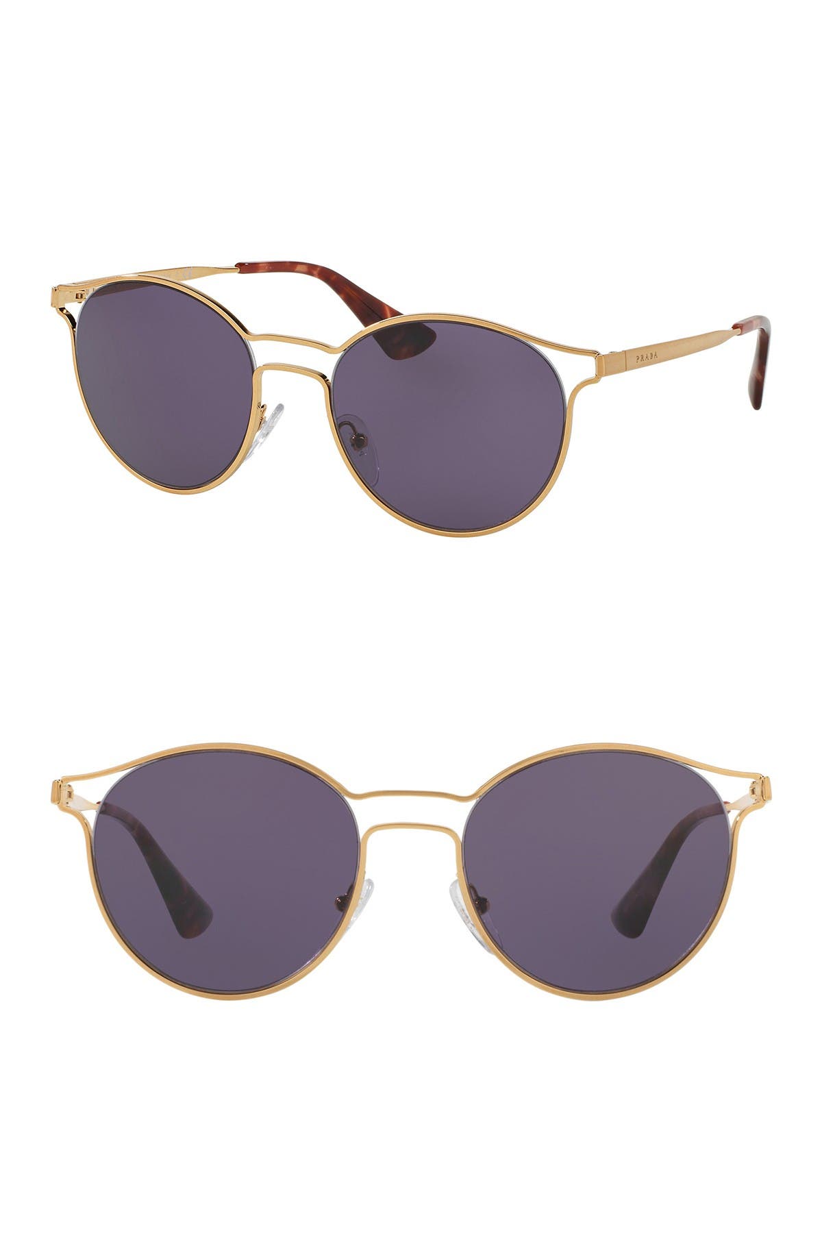 Phantos Catwalk 53mm Round Sunglasses 