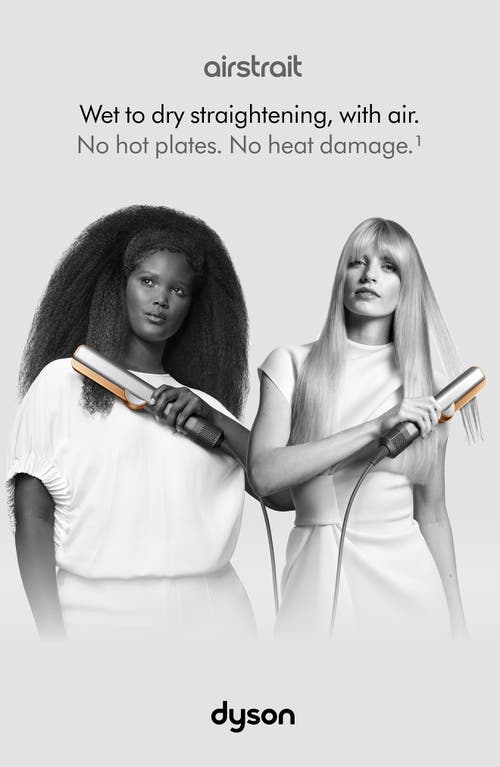 Dyson Airstrait Straightener In Nickel/copper