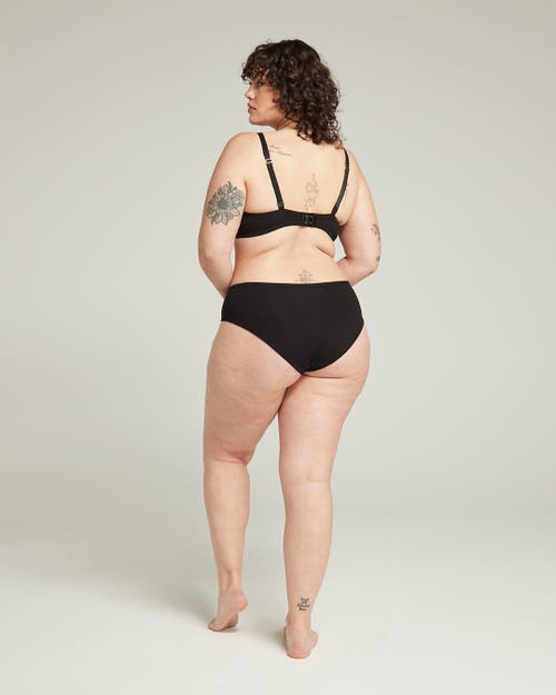 Nudea The Organic Cotton Midi Brief 3 Pack In Black