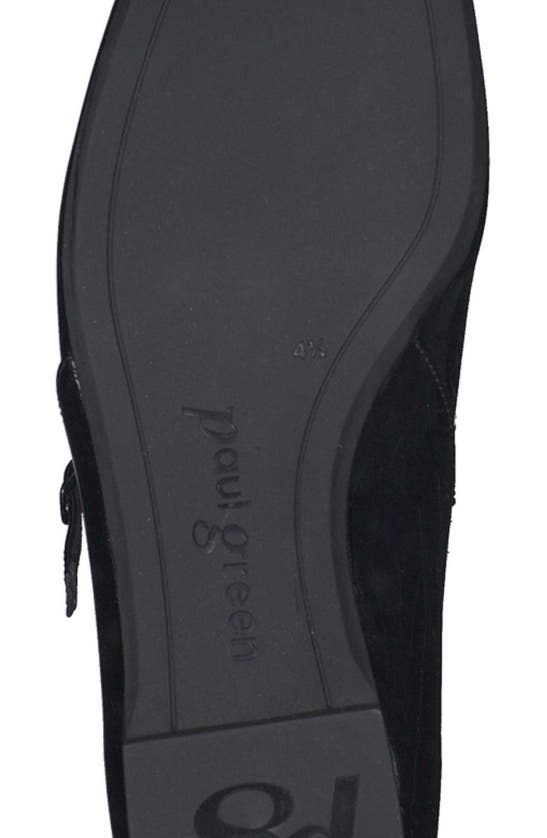 Shop Paul Green Vanna Pointed Toe Mary Jane Flat In Black Soft Patent