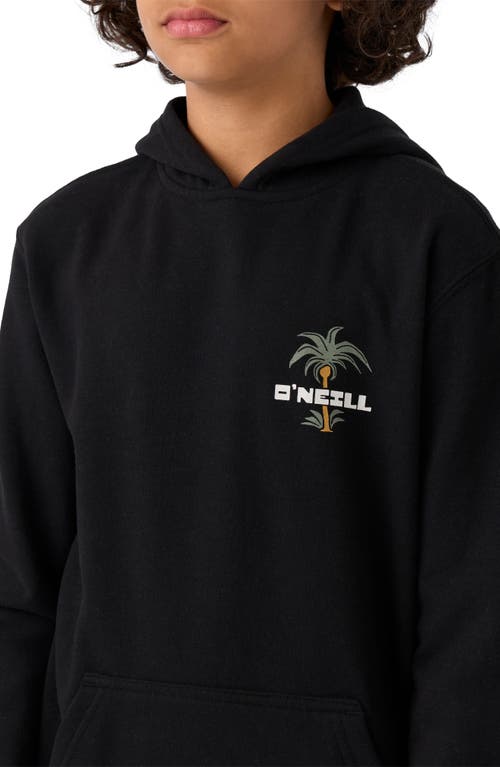 Shop O'neill Kids' Fifty Two Graphic Hoodie In Black