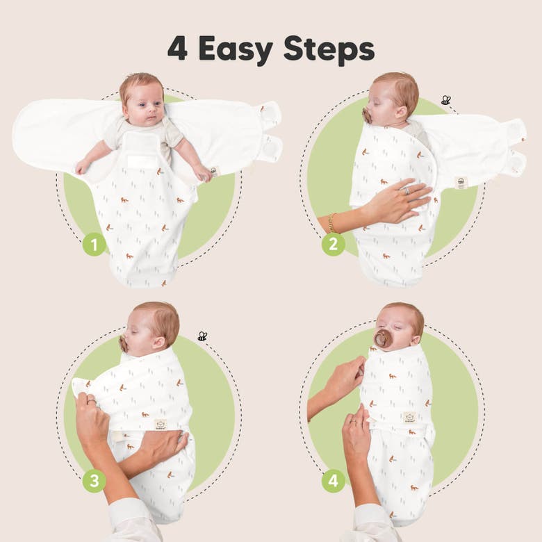 Shop Keababies 3-pack Soothe Zippy Swaddle Wrap In Forest