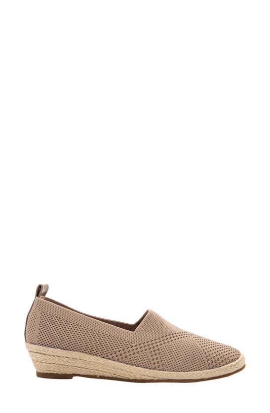 Shop David Tate Bianca Stretch Espadrille Pump In Taupe