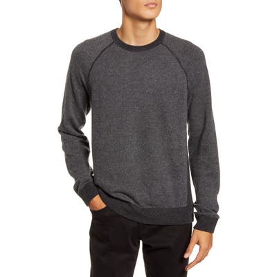 Vince Birdseye Crewneck Wool & Cashmere Sweater, None