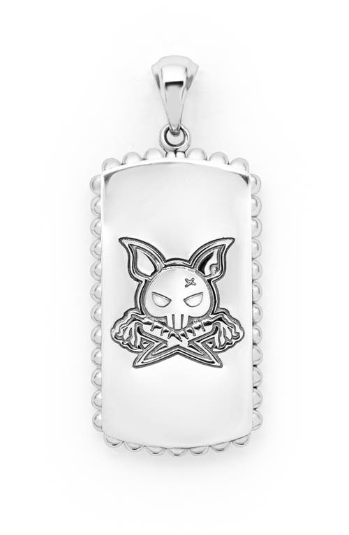 Lagos Anthem Black Agate Tag Amulet In Black Agate