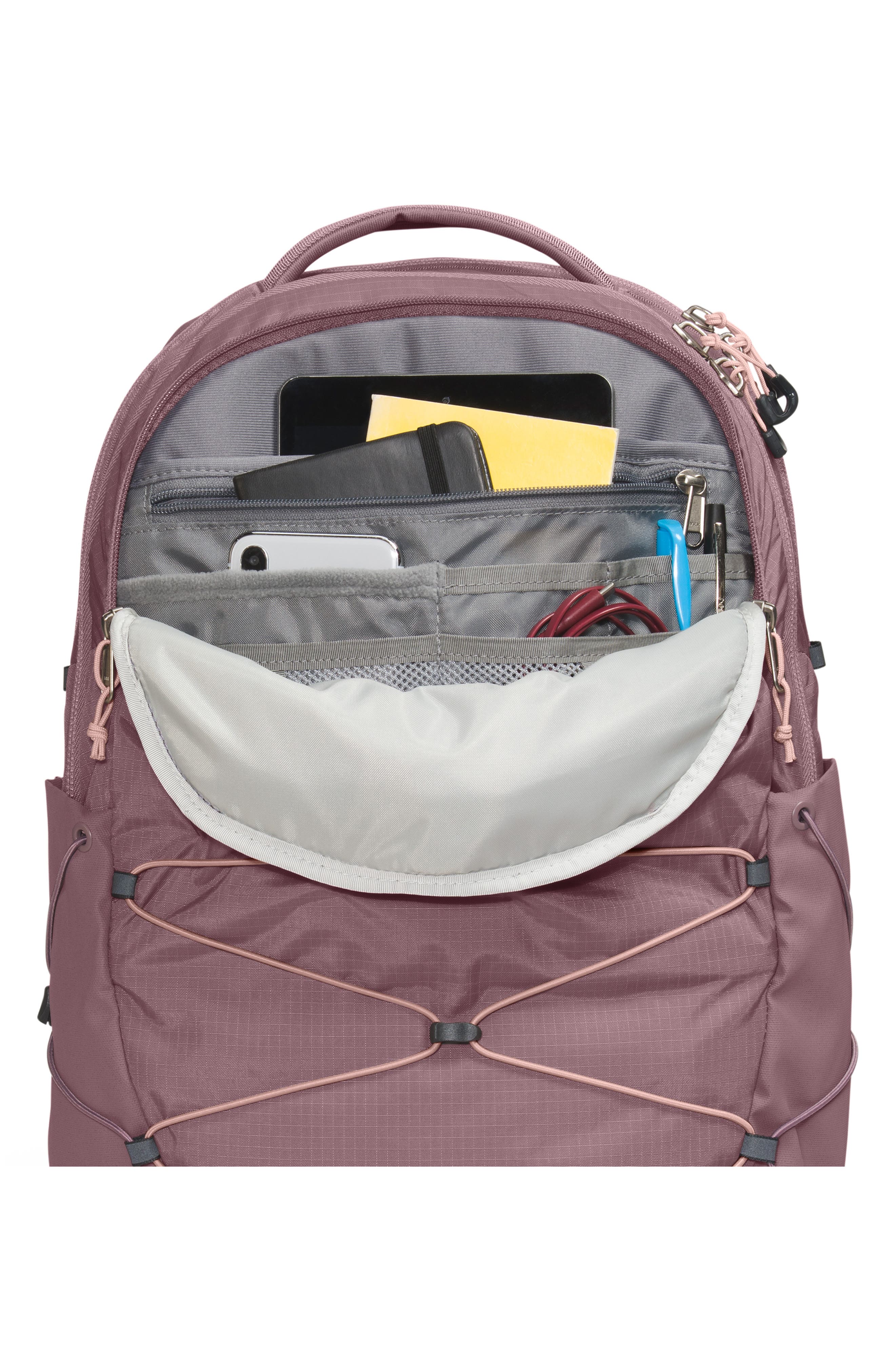 North face backpack gray and outlet pink