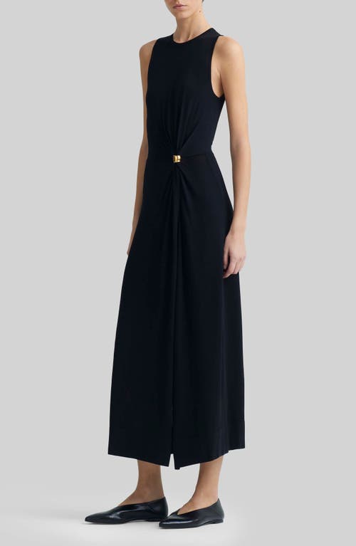 Shop Altuzarra Saralien Cinch Waist Dress In Black