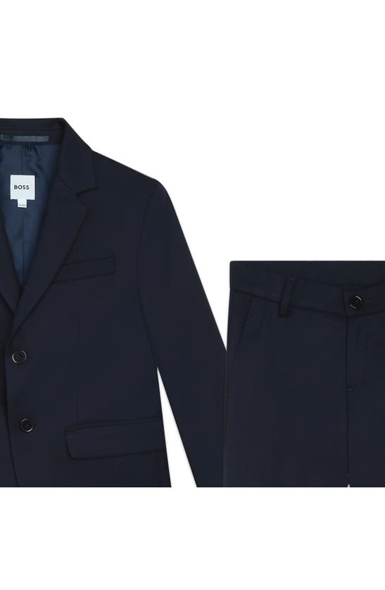 Shop Bosswear Boss Kidswear Kids' Two-piece Suit In Electric Blue