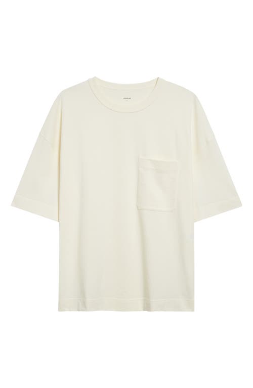 Shop Lemaire Boxy Cotton Pocket T-shirt In White Meringa Wh022