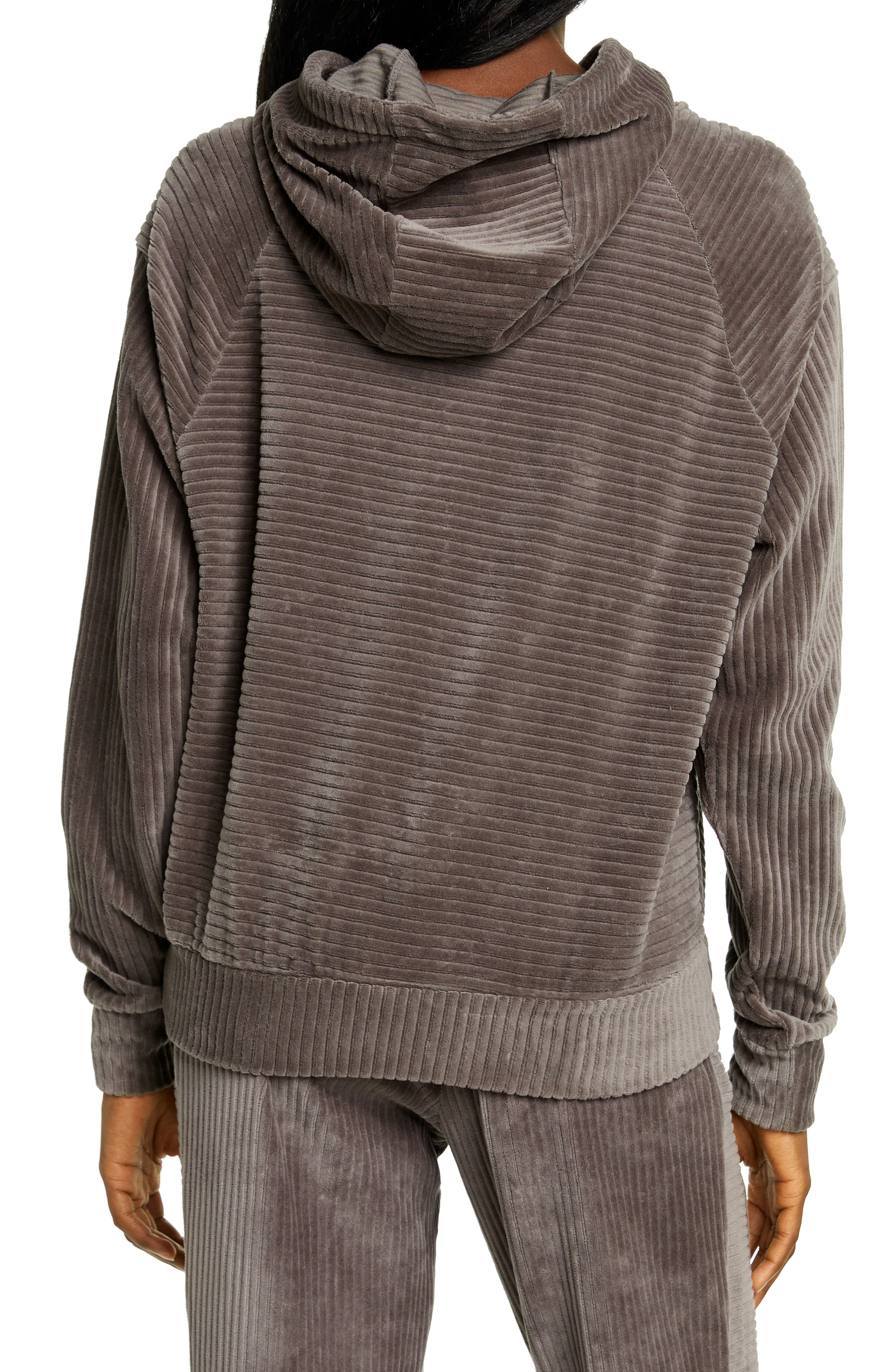 Zella Plush Corduroy Hoodie | Nordstrom