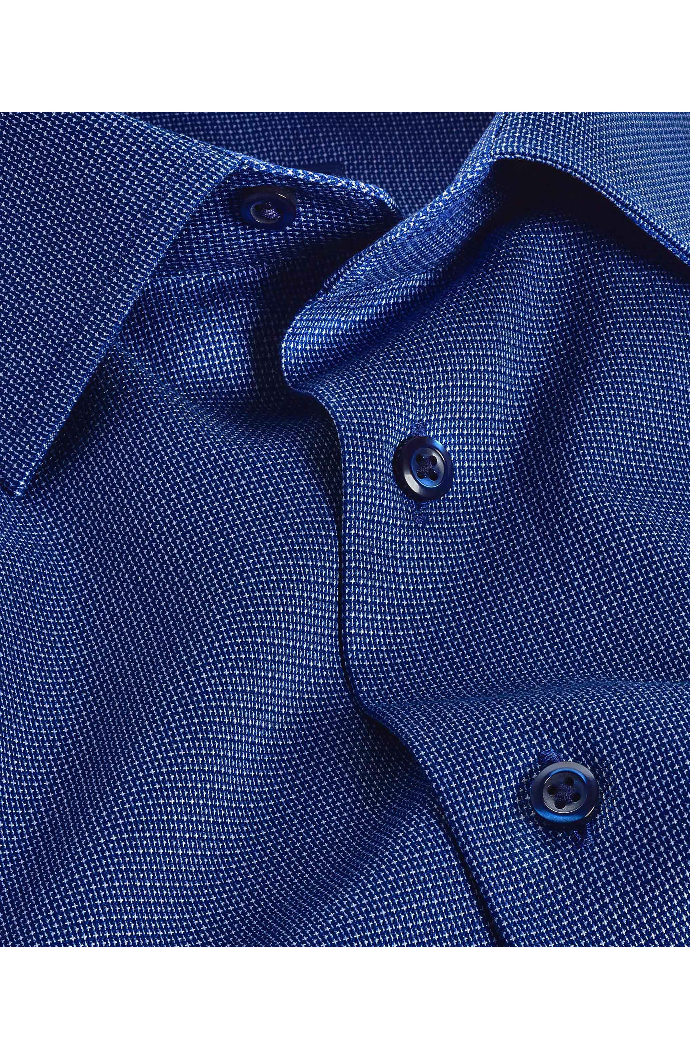 David Donahue Slim Fit Textured Dress Shirt Nordstrom