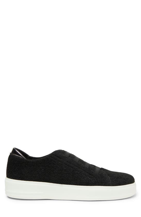 Shop Original Comfort By Dearfoams Sport Foam Elastic Lace Slip-on Sneaker In Black