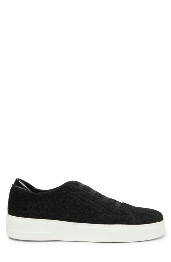 Original Comfort By Dearfoams Sport Foam Elastic Lace Slip-on Sneaker In Black