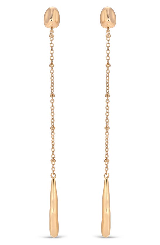 Shop Ettika 18k Gold Plated Nugget Linear Drop Earrings