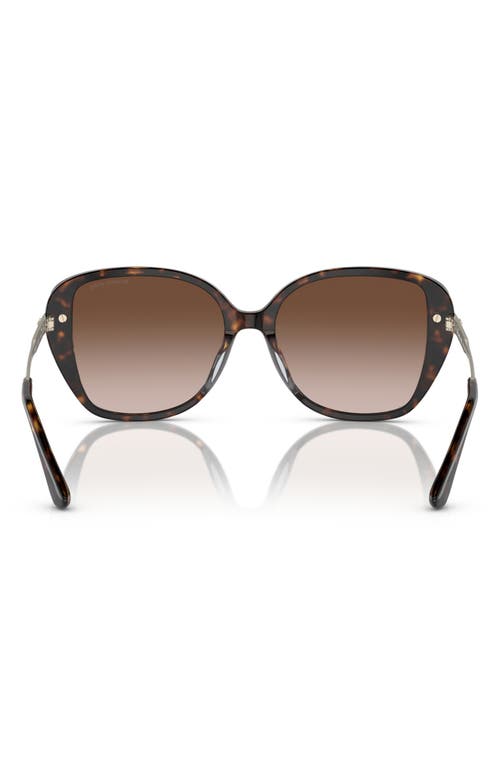 Michael Kors 54mm Gradient Square Sunglasses In Dk Tort