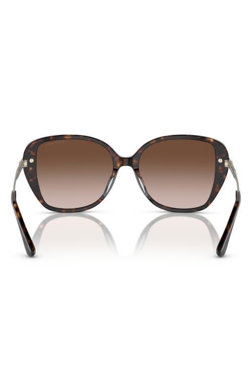 Shop Michael Kors 54mm Gradient Square Sunglasses In Dk Tort