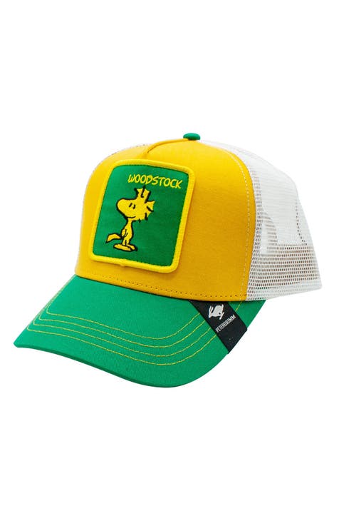 Snoopy Joe Cool Beige/Green/Red Trucker - Capslab cap