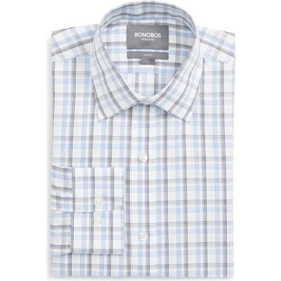 Bonobos Daily Grind Slim Fit Plaid Dress Shirt, Blue
