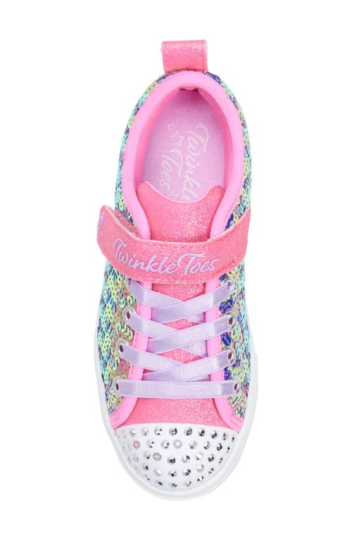 Skechers Kids' Twinkle Sparks Light-up Sneaker In Pink/multi