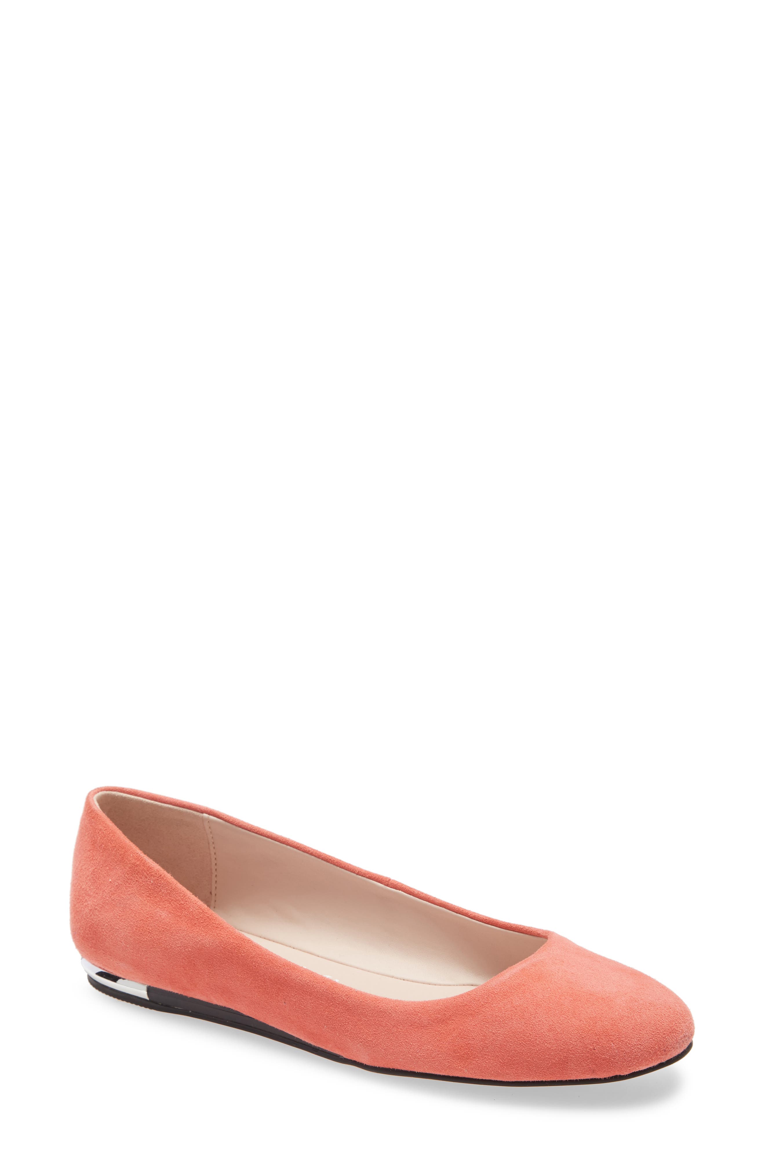 UPC 194060533278 product image for Women's Calvin Klein Kosi Skimmer Flat, Size 7.5 M - Coral | upcitemdb.com