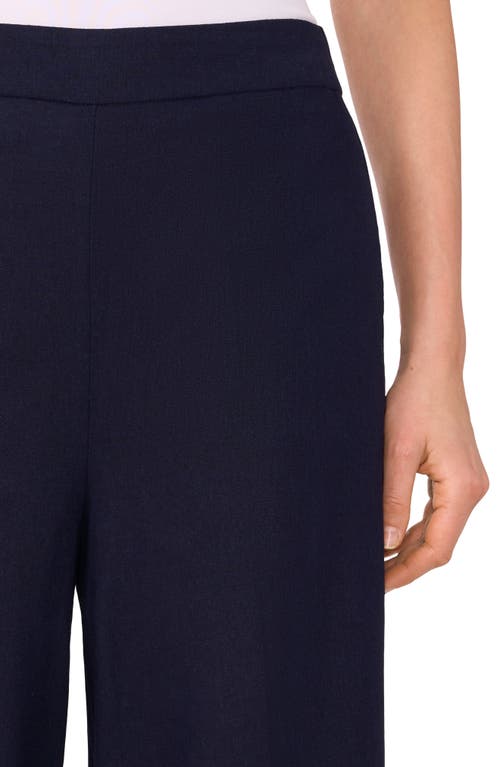 Halogen ® Linen Blend Straight Leg Pants In Classic Navy