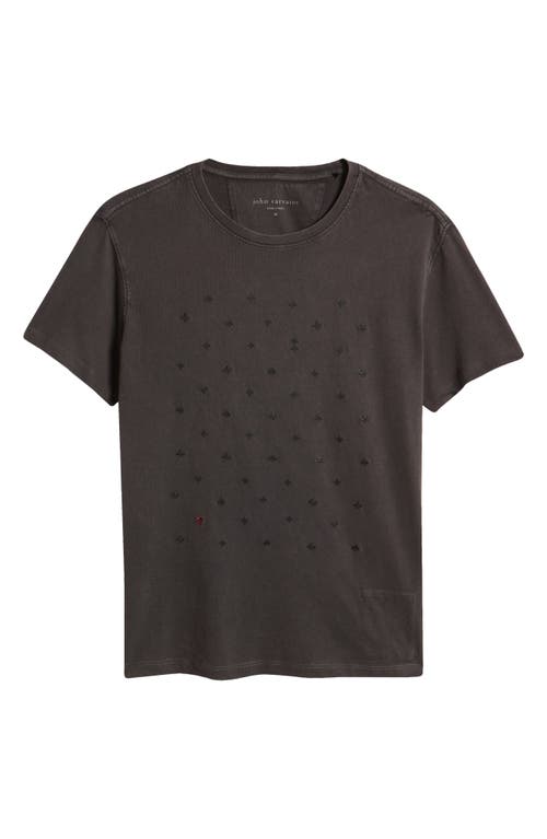 Shop John Varvatos Suits Organic Cotton Graphic T-shirt In Charcoal