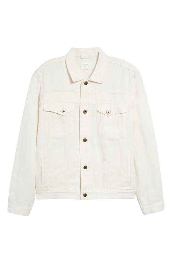 Billy Reid Linen Trucker Jacket In Natural | ModeSens