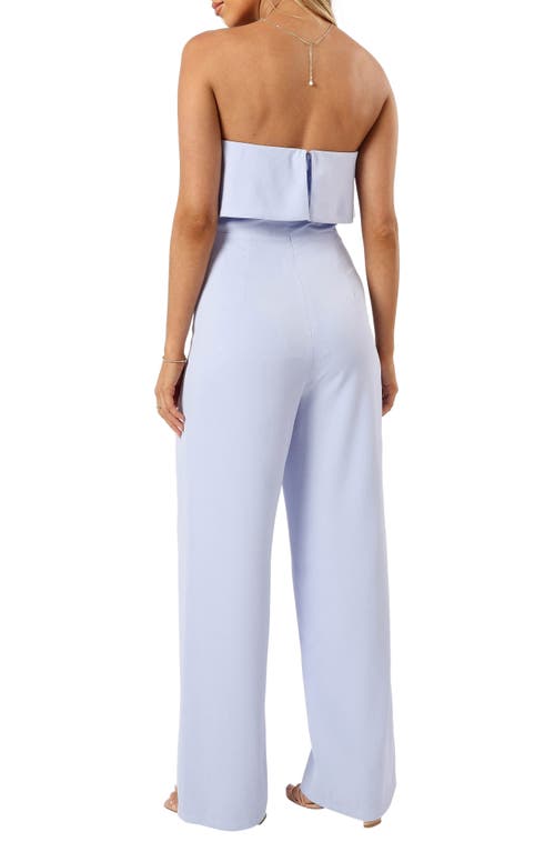 Petal And Pup Petal & Pup Annabella Strapless Jumpsuit In Blue