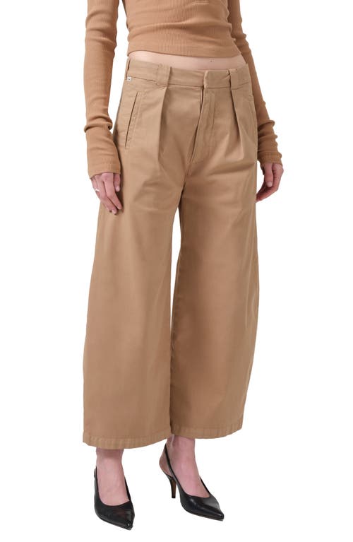 Citizen Of Humanity Citizens Of Humanity Cara Pleated High Waist Crop Pants In Nano