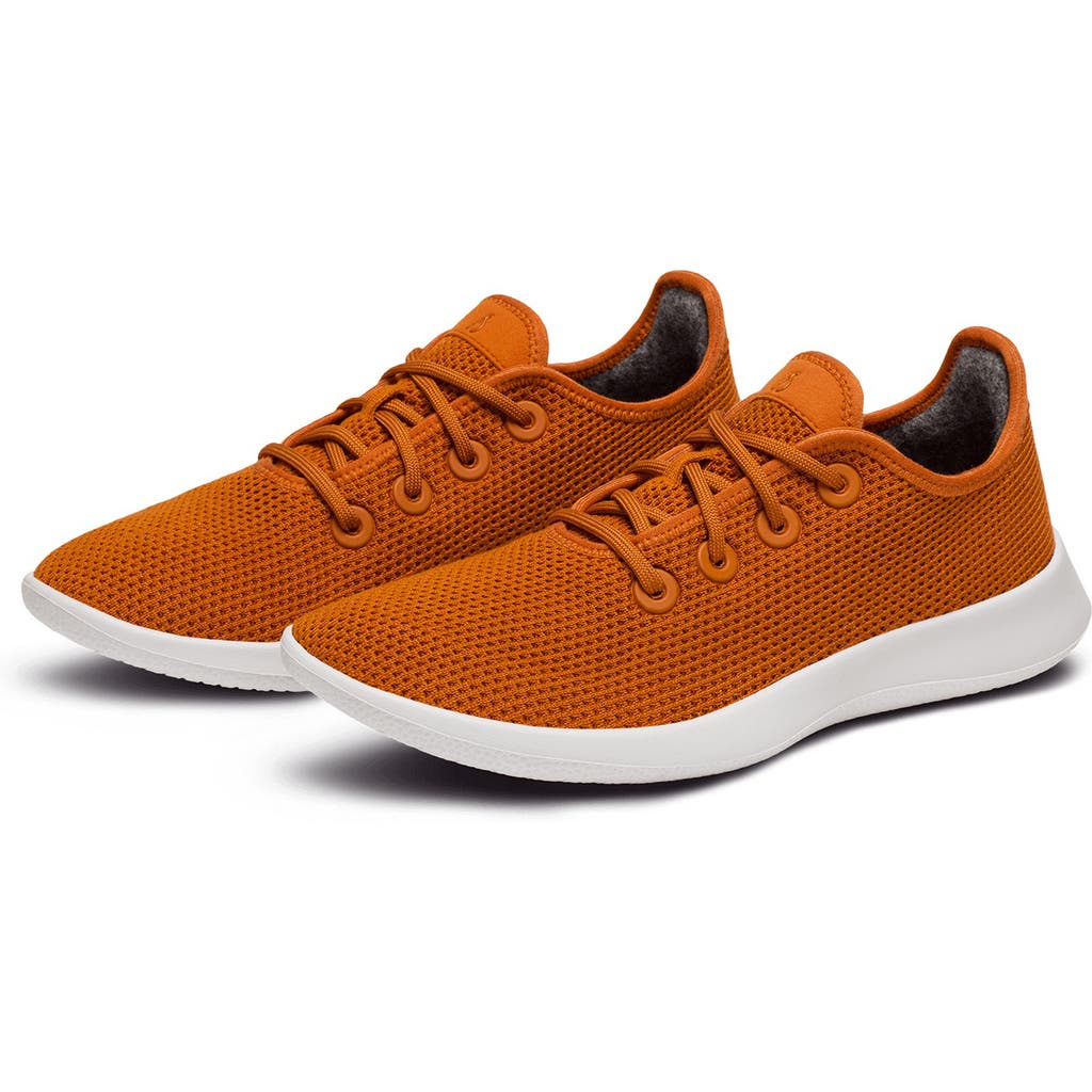 Allbirds Tree Runner Sneaker In Honey Rust/blizzard
