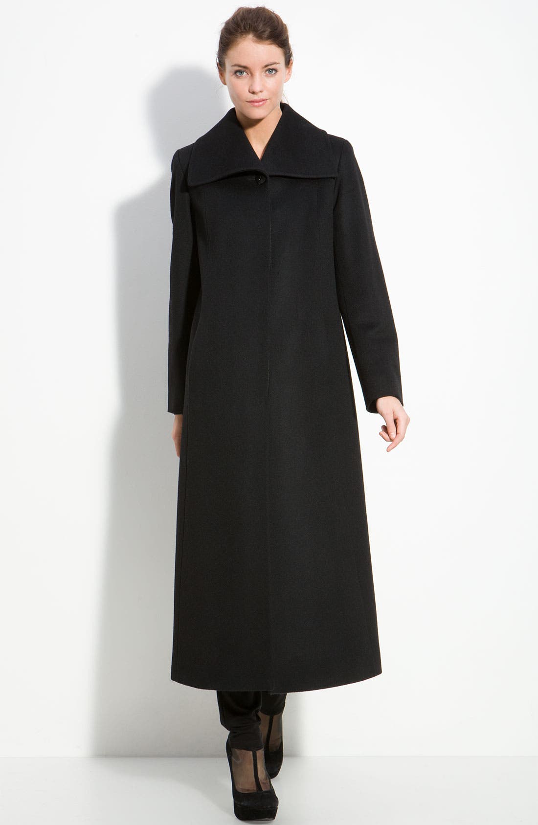 fleurette long wool coat