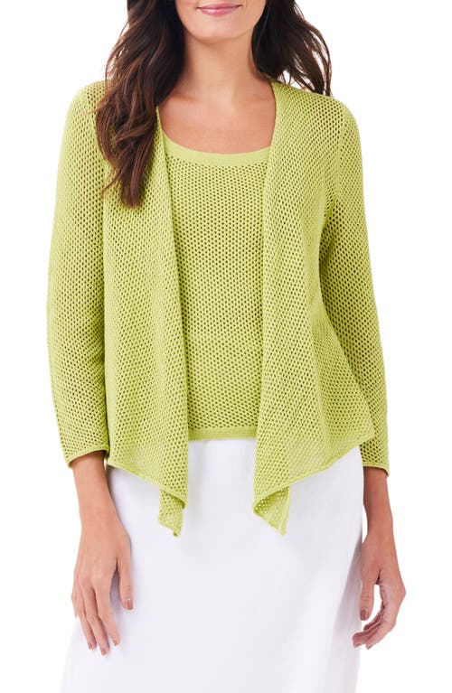 NIC+ZOE Open Stitch 4-Way Cotton Blend Cardigan at Nordstrom,