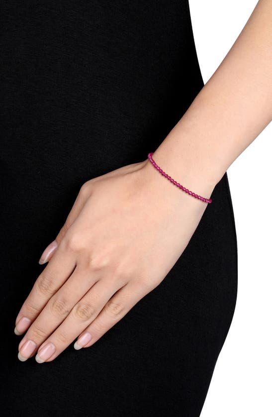 Delmar Beaded Bracelet In Ruby