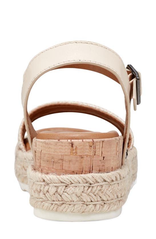 Shop Earth ® Collins Ankle Strap Espadrille Platform Wedge Sandal In Light Natural