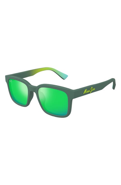 MAUI JIM MAUI JIM OPIOPIO AF 54MM POLARIZEDPLUS2® RECTANGULAR SUNGLASSES