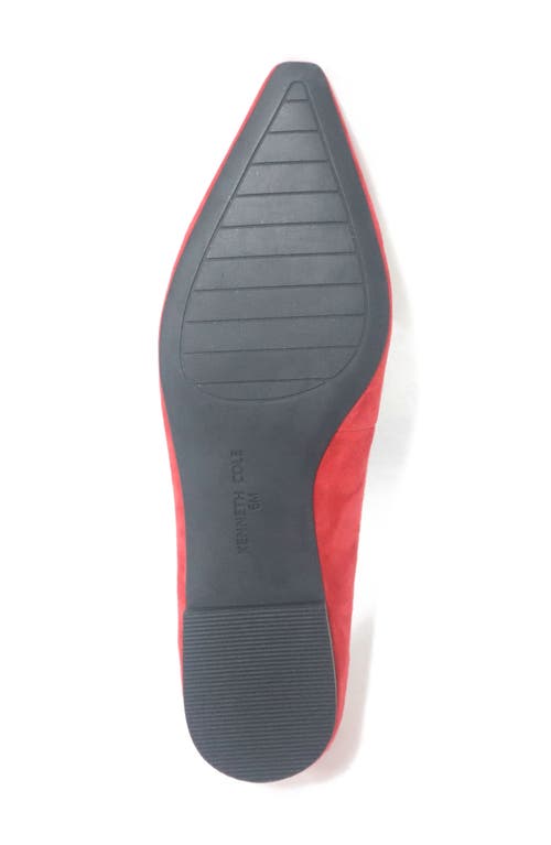 Kenneth Cole Natasha Flat In Fuego Suede