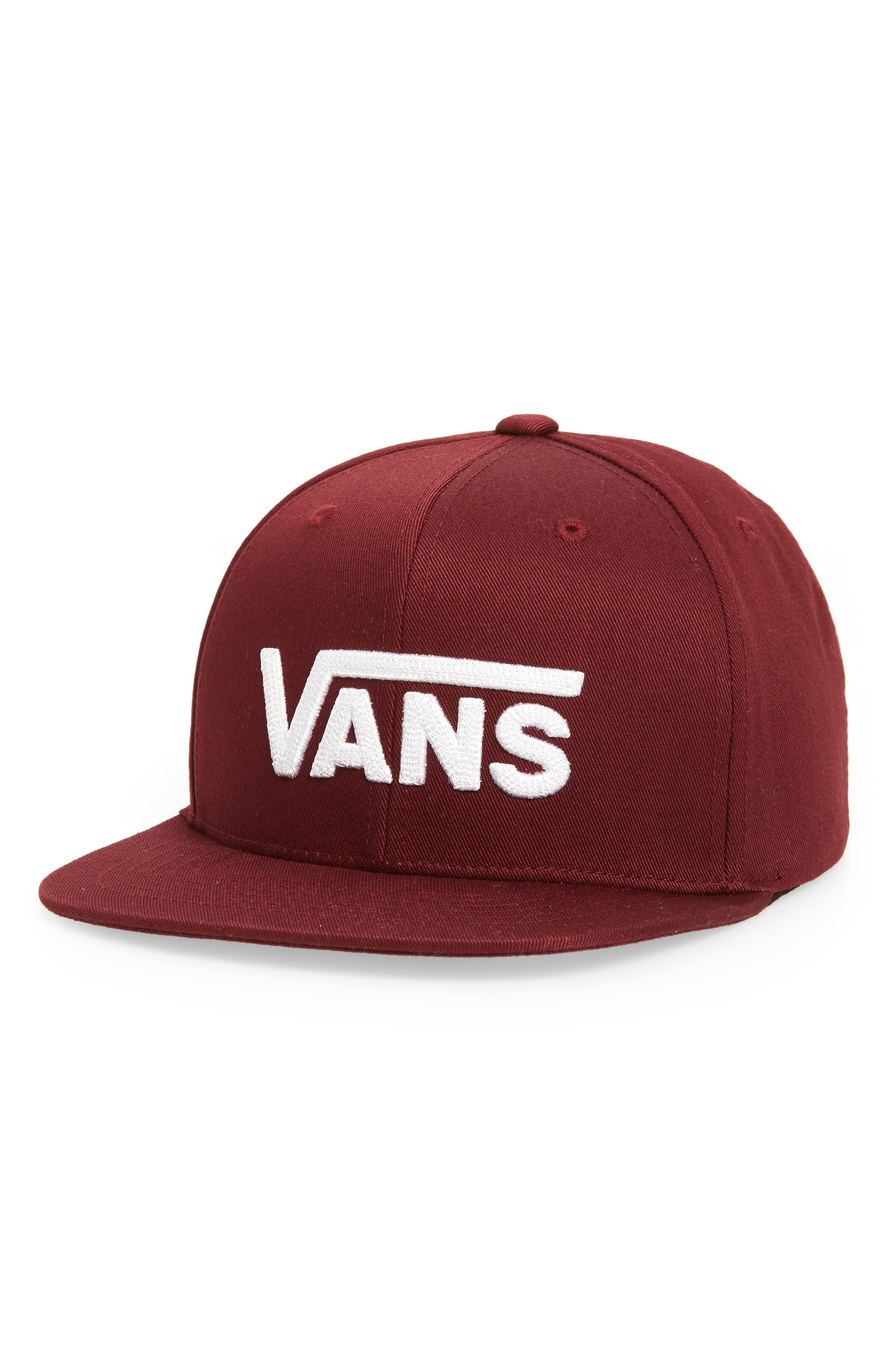 boys burgundy vans
