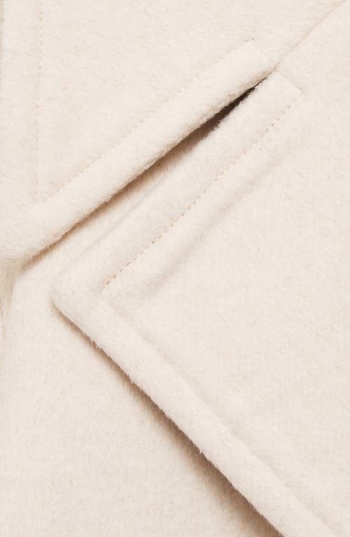 Shop Mango Double Breasted Jacket In Light/pastel Grey
