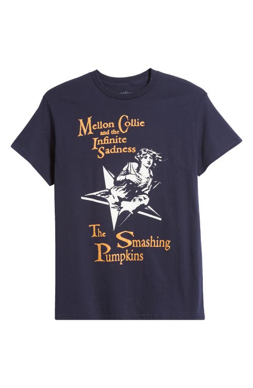 Merch Traffic The Smashing Pumpkins Infinite Sadness Graphic Print T-shirt In Navy