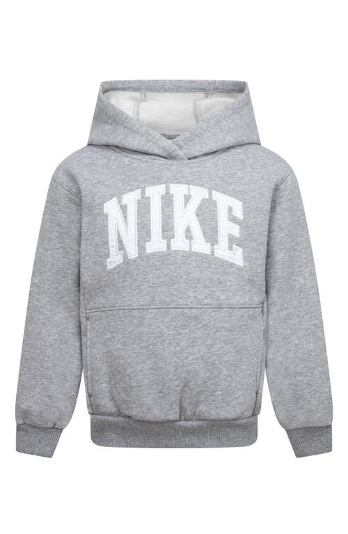 Shop Nike Kids' Sportswear Club Fleece Hoodie In Dark Grey Heather